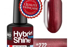 Mini Vernis Semi-Permanent Hybrid Shine Mollon Pro 8ML n°272 - Saffron