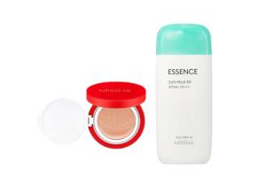 MISSHA - All Around Safe Block Essence Sun Milk EX - 70ml (SPF50+ PA+++) X MISSHA - Velvet Finish Cushion SPF50+ PA+++ - 15g - 21 MISSHA - All Around Safe Block Essence Sun Milk EX - 70ml (SPF50+ PA+++) X MISSHA - Velvet Finish Cushion SPF50+ PA+++ - 15g - 21
