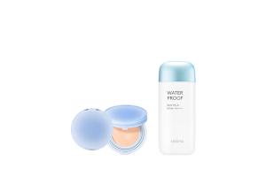 MISSHA - All-Around Safe Block Waterproof Sun Milk SPF 50+/PA++++ - 70ml X Romand - Bare Water Cushion - 20g - 21 Pure MISSHA - All-Around Safe Block Waterproof Sun Milk SPF 50+/PA++++ - 70ml X Romand - Bare Water Cushion - 20g - 21 Pure