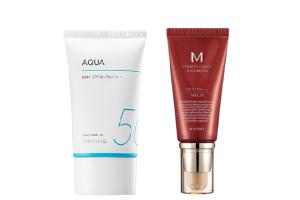 Missha Aqua Sun X M Perfect Cover BB cream # 21 Set Missha Aqua Sun X M Perfect Cover BB cream # 21 Set