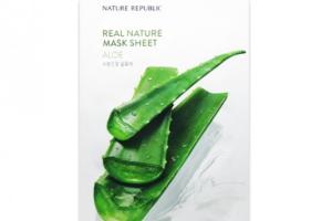 NATURE REPUBLIC - Masque en feuille Real Nature - Aloe - 10pièce NATURE REPUBLIC - Masque en feuille Real Nature - Aloe - 10pièce