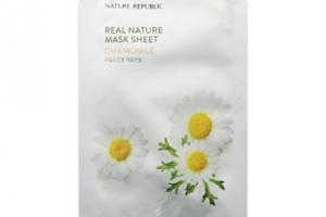 NATURE REPUBLIC - Masque en feuille Real Nature - Chamomille - 1pièce