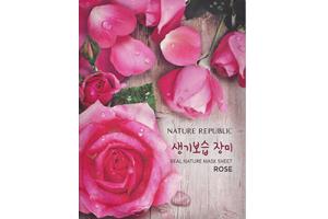 NATURE REPUBLIC - Masque en feuille Real Nature - Rose - 10pièce NATURE REPUBLIC - Masque en feuille Real Nature - Rose - 10pièce