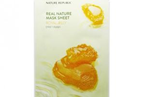 NATURE REPUBLIC - Masque en Feuille Real Nature - Royal Jelly -...