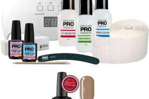 Pack Mollon + Lampe 48 watts Mini Vernis Semi-Permanent Hybrid Shine Mollon Pro 8ml Athena - 248