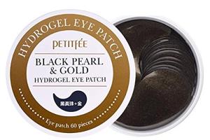 PETITFEE - Cache-oeil Hydrogel perle noire et or - 60pièces PETITFEE - Cache-oeil Hydrogel perle noire et or - 60pièces