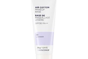 THE FACE SHOP - air coton, Base du maquillage - Lavender THE FACE SHOP - air coton, Base du maquillage - Lavender