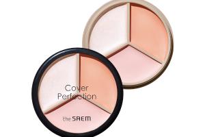 The Saem - Cache-cernes triple pot Cover Perfection - 4.5g*3 - 05 Dark Up Beige The Saem - Cache-cernes triple pot Cover Perfection - 4.5g*3 - 05 Dark Up Beige