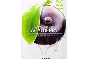 The Saem - Feuille de masque naturel - Acaiberry - 1pièce The Saem - Feuille de masque naturel - Acaiberry - 1pièce