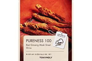 TONY MOLY - Pureness 100, Feuille de masque - Le ginseng rouge -... TONY MOLY - Pureness 100, Feuille de masque - Le ginseng rouge -...