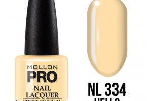 Vernis classique n°334 Hello Yellow Mollon Pro 15ML