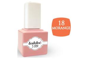 Vernis semi-permanent 18 morange Lakke' 3-step 7ML