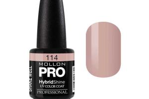 Vernis Semi-Permanent Hybrid Shine Mollon Pro 15ml Sakura - 114