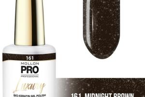 Vernis semi-permanent Luxury n°161 midnight brow Mollon Pro 8ML