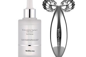 WELLDERMA - Sérum et rouleau de soins de beauté au collagène -... WELLDERMA - Sérum et rouleau de soins de beauté au collagène -...