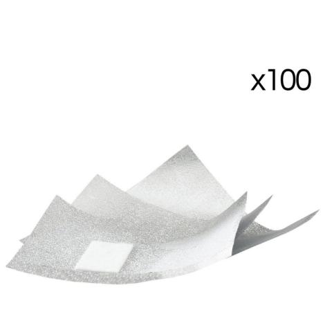 100 feuillettes aluminium pour dépose semi-permanent Sibel 100 feuillettes aluminium pour dépose semi-permanent Sibel