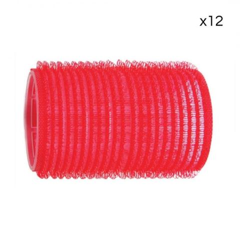 12 rouleaux velcro rouges Shophair 36mm 12 rouleaux velcro rouges Shophair 36mm