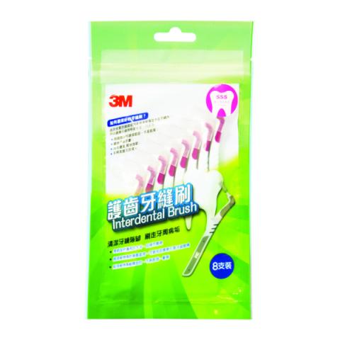 3M - Brosse interdentaire en forme de L SSS - 8pièces - Pink 3M - Brosse interdentaire en forme de L SSS - 8pièces - Pink