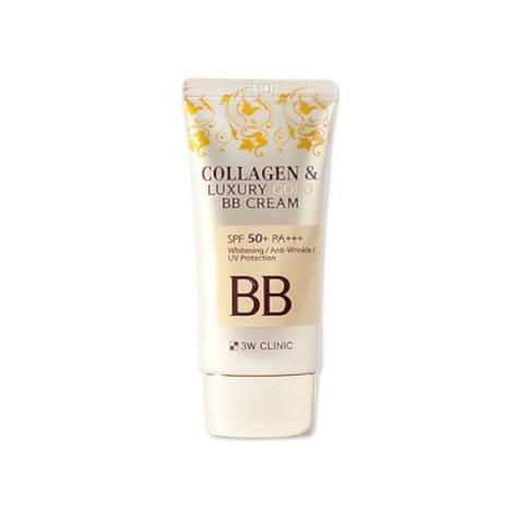 3W Clinic - BB Crème Collagène &amp; Luxury Gold SPF50 + PA +++ - 50ml