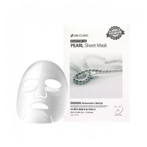 3W Clinic - Masque en tissu Pearl Essential Up - 1pièce 3W Clinic - Masque en tissu Pearl Essential Up - 1pièce