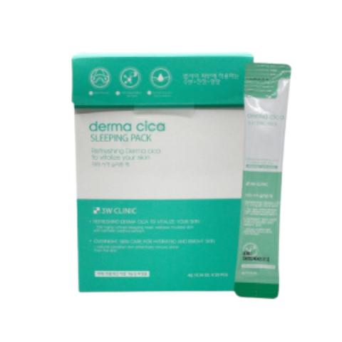 3W Clinic - Pack de couchage Derma Cica - 4g*20pièces 3W Clinic - Pack de couchage Derma Cica - 4g*20pièces