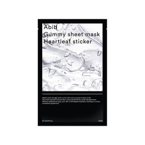 Abib - Masque en feuille gommeuse - Heartleaf Sticker - 1pièce Abib - Masque en feuille gommeuse - Heartleaf Sticker - 1pièce