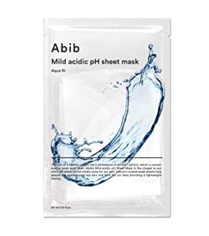 Abib - Masque en Feuille pH Acide Doux - Aqua Fit - 10pièces