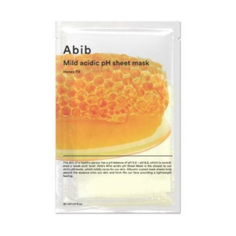 Abib - Mild Acidic pH Sheet Mask - Honey Fit - 5pièces Abib - Mild Acidic pH Sheet Mask - Honey Fit - 5pièces
