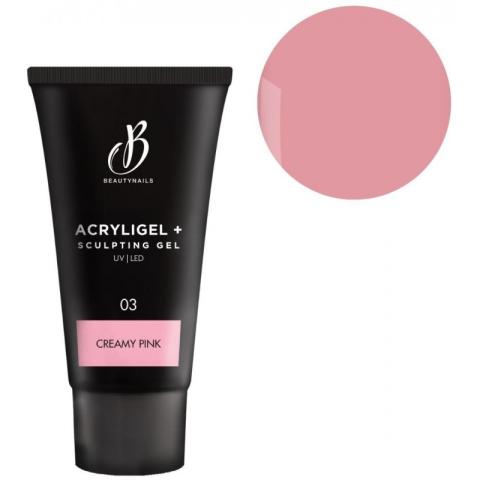 Acryligel+ tube creamy pink BeautyNails 30g Acryligel+ tube creamy pink BeautyNails 30g