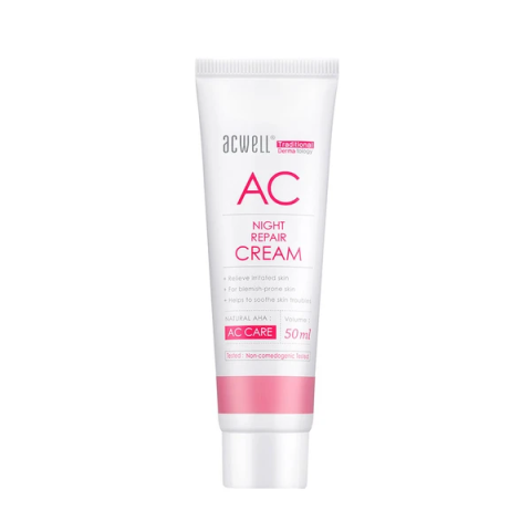 ACWELL - Crème réparatrice de nuit AC 50ml - 50ml ACWELL - Crème réparatrice de nuit AC 50ml - 50ml