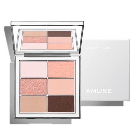 Amuse - Palette Sheer Eye Vegan - 1.6g*6 - 03 Sheer Peach