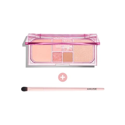 Amuse - Palette Vegan Face All - Eye shadow 0.7g*4, Blusher 5.8g, Amuse - Palette Vegan Face All - Eye shadow 0.7g*4, Blusher 5.8g,
