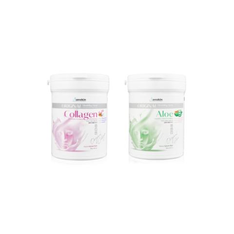 Anskin - Modeling Mask - (240g) - Collagen (1ea) + Aloe (1ea) Set Anskin - Modeling Mask - (240g) - Collagen (1ea) + Aloe (1ea) Set