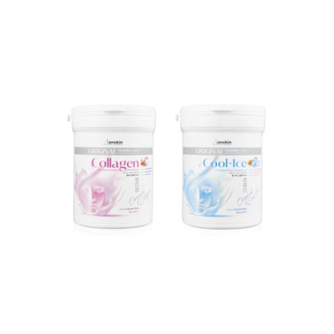 Anskin - Modeling Mask - (240g) - Collagen (1ea) + Cool-Ice (1ea) Set Anskin - Modeling Mask - (240g) - Collagen (1ea) + Cool-Ice (1ea) Set