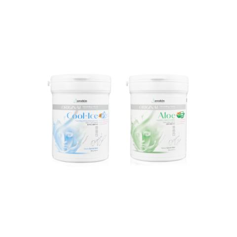 Anskin - Modeling Mask - (240g) - Cool-Ice (1ea) + Aloe (1ea) Set Anskin - Modeling Mask - (240g) - Cool-Ice (1ea) + Aloe (1ea) Set
