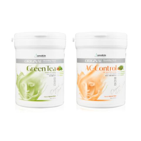 Anskin Modeling Mask - (240g) - Green Tea (1ea) + AC Control (1ea) Set Anskin Modeling Mask - (240g) - Green Tea (1ea) + AC Control (1ea) Set