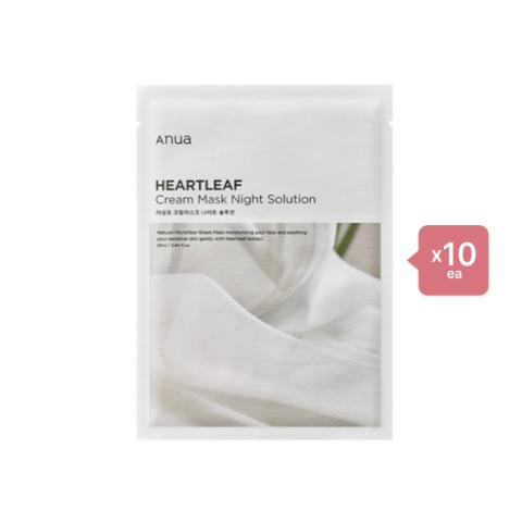 ANUA Heartleaf Cream Mask Night Solution - 1pc (10ea) SEt ANUA Heartleaf Cream Mask Night Solution - 1pc (10ea) SEt
