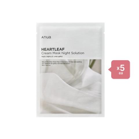 ANUA Heartleaf Cream Mask Night Solution - 1pc (5ea) Set ANUA Heartleaf Cream Mask Night Solution - 1pc (5ea) Set
