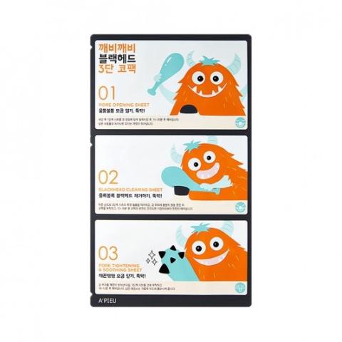 A'PIEU - Goblin Blackhead Pack de nez en 3 étapes - 1pièce A'PIEU - Goblin Blackhead Pack de nez en 3 étapes - 1pièce