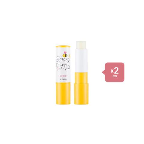 A'PIEU Honey & Milk Lip Balm - 3.3g (2ea) Set A'PIEU Honey & Milk Lip Balm - 3.3g (2ea) Set