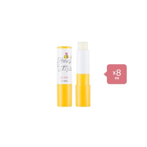A'PIEU Honey & Milk Lip Balm - 3.3g (8ea) Set A'PIEU Honey & Milk Lip Balm - 3.3g (8ea) Set