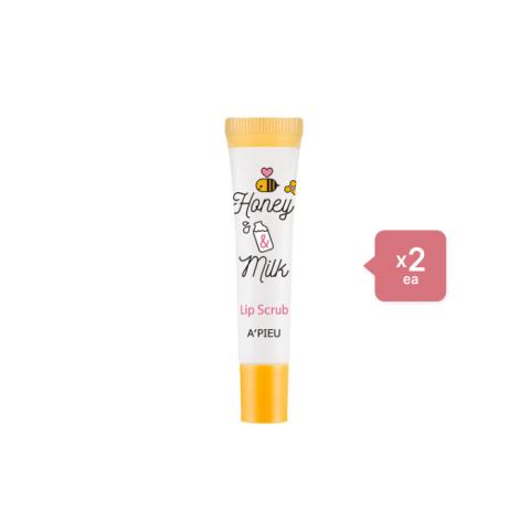 A'PIEU Honey & Milk Lip Scrub - 8ml (2ea) Set A'PIEU Honey & Milk Lip Scrub - 8ml (2ea) Set