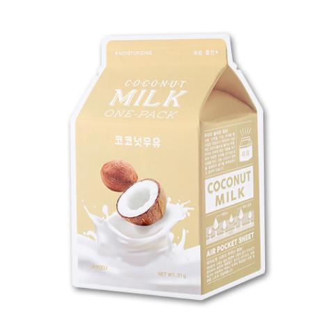 A'PIEU - Masque en feuille Milk One Pack - Coconut - 1pièce A'PIEU - Masque en feuille Milk One Pack - Coconut - 1pièce