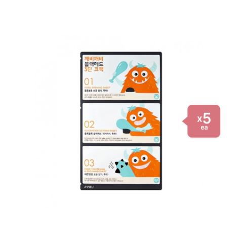 A'PIEU - Nose Pack - 1pc (5ea) Set Goblin Blackhead 3 Step A'PIEU - Nose Pack - 1pc (5ea) Set Goblin Blackhead 3 Step