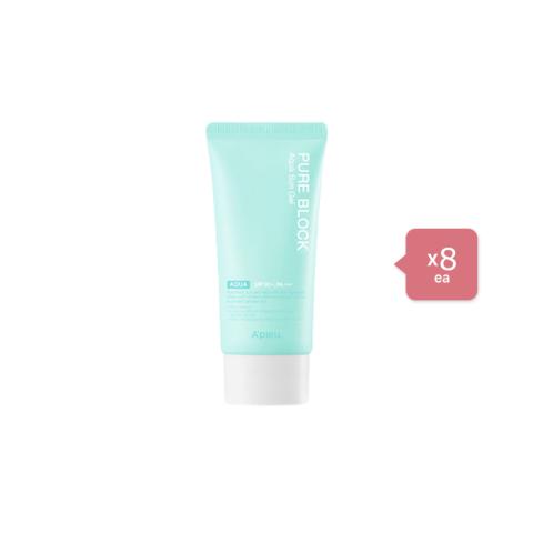A'PIEU Pure Block Aqua Sun Gel SPF50+ PA+++ (8ea) Set A'PIEU Pure Block Aqua Sun Gel SPF50+ PA+++ (8ea) Set