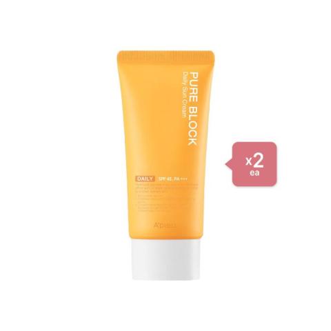 A'PIEU Set Pure Block Natural Crème Solaire Quotidienne (2ea) A'PIEU Set Pure Block Natural Crème Solaire Quotidienne (2ea)