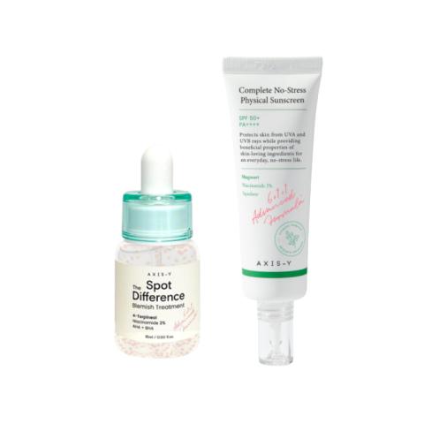 AXIS-Y Complete No Stress Physical Sunscreen X Spot The Difference AXIS-Y Complete No Stress Physical Sunscreen X Spot The Difference