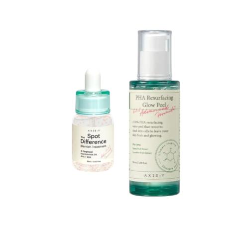 AXIS-Y PHA Resurfacing Glow Peel X Spot The Difference Blemish... AXIS-Y PHA Resurfacing Glow Peel X Spot The Difference Blemish...