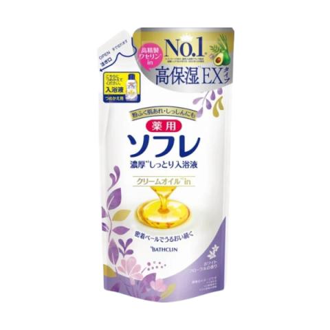 BATHCLIN - Recharge de liquide pour bain riche et humide Souffle médicamenteux - 400ml - White Floral BATHCLIN - Recharge de liquide pour bain riche et humide Souffle médicamenteux - 400ml - White Floral