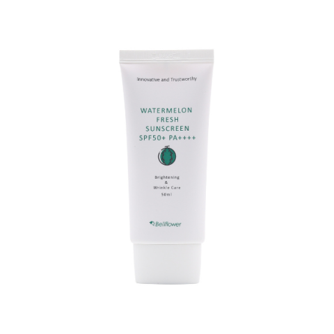 Bellflower - Crème solaire fraîche pastèque SPF50+ PA++++ - 50ml Bellflower - Crème solaire fraîche pastèque SPF50+ PA++++ - 50ml